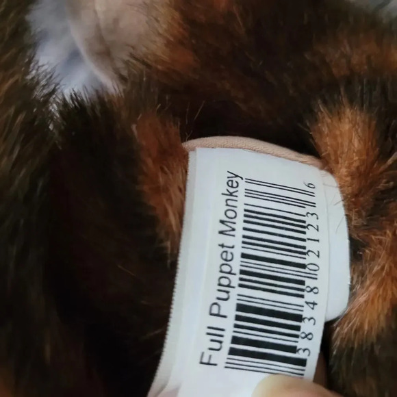 Folkmanis Monkey Hand Puppet Plush Brown Full Body Folktails Chimpanzee Toy Play - Picture 9 of 11